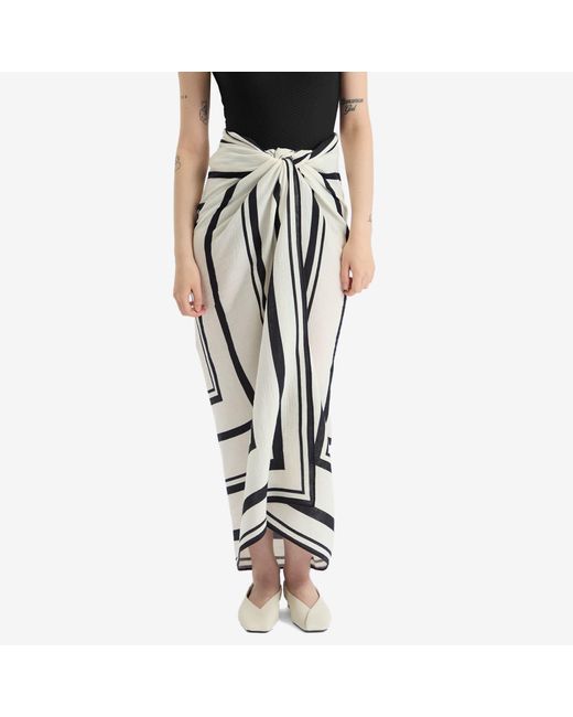 Anine Bing Metallic Eliza Monogram Sarong