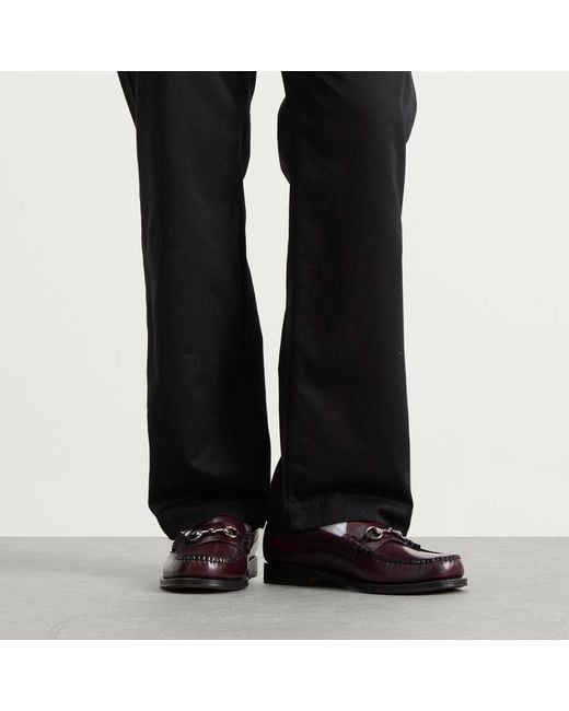 G.H.BASS Brown Lincoln Horse Bit Loafer for men