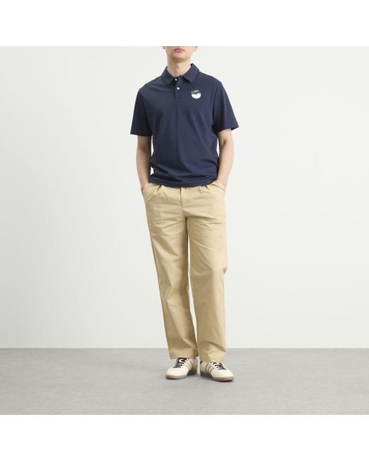 Malbon Blue Fairway Baldwin Polo Shirt for men