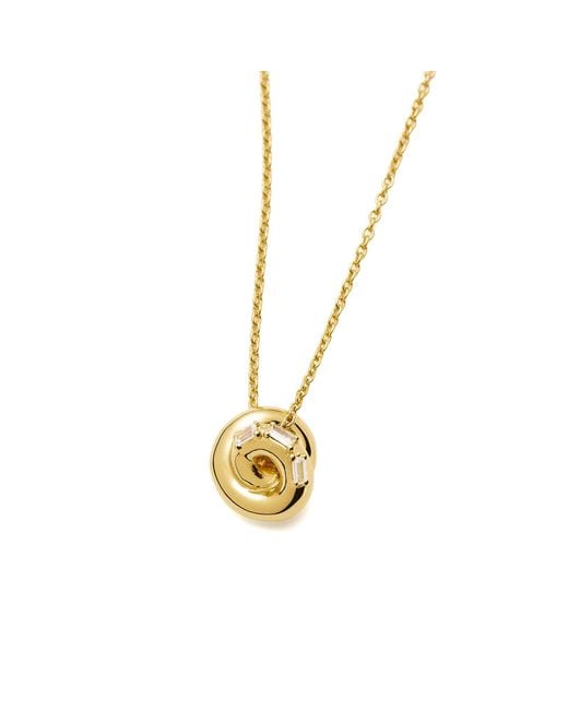 Missoma Metallic X Lucy Williams Pave Knot Pendant Necklace