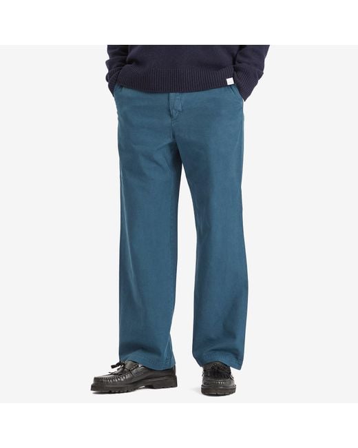 【AURALEE】FINX HARD TWIST GABARDINE PANTS AURALEE Product Dyed Finx Gabardine Pants in Blue for Men | Lyst UK