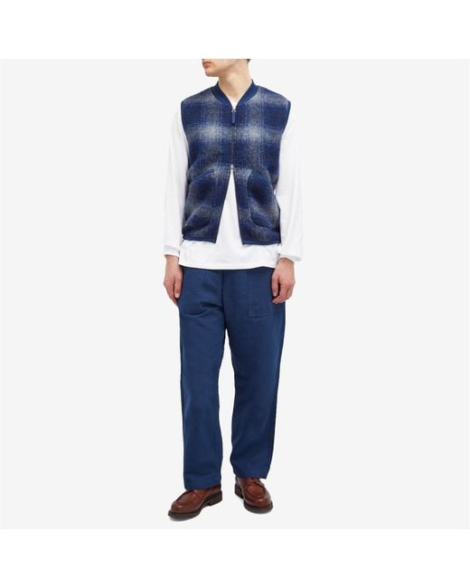 Service Works Blue Classic Canvas Chef Pants for men