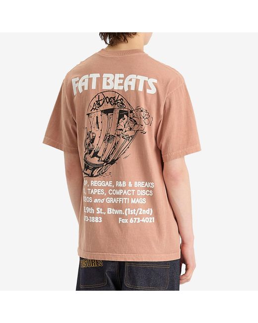 Pleasures Natural X Fat Beats 9Th Street T-Shirt for men