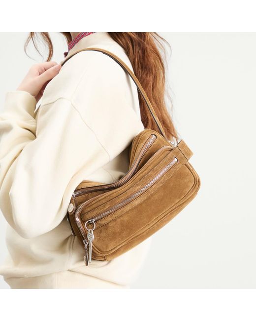 Acne Brown Camero Party Suede Bag