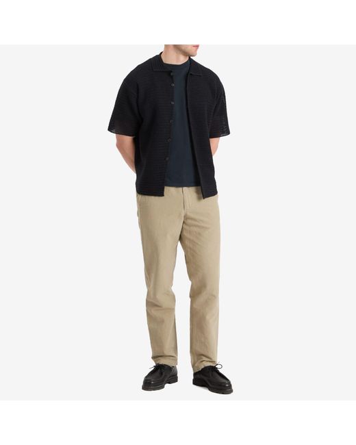 Norse Projects Natural Ezra Relaxed Cotton Linen Trousers for men