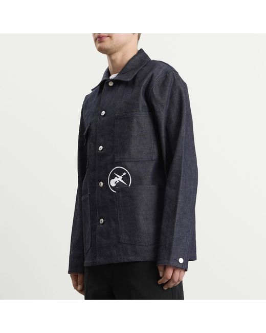 A.P.C. Blue Frgmt. Grand Jack Jacket for men