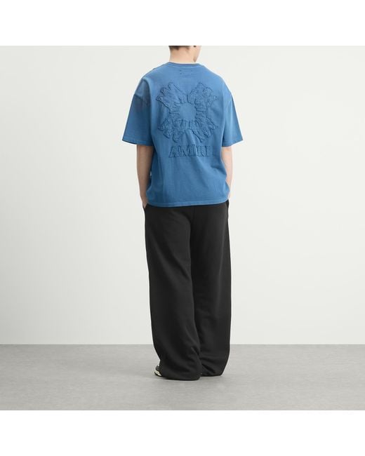 Amiri Blue Ma Quad Oversized T-Shirt for men