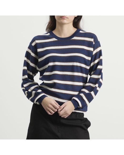 NOTHING WRITTEN Blue Stripe Jumper