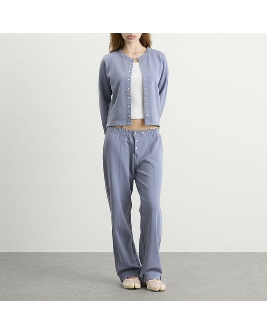 Fruity Booty Blue Cotton Terry Pants