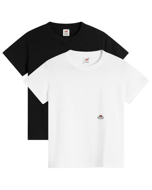 HOMMEGIRLS White X Fruit Of The Loom Classic T-Shirt