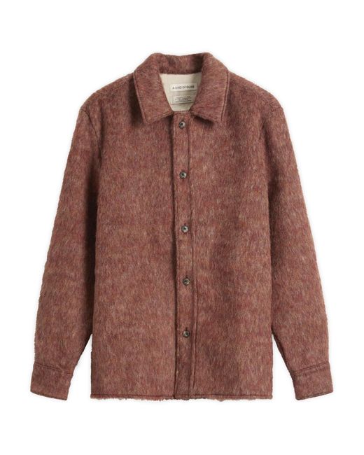 A Kind Of Guise Men's Brown Cullu Overshirt