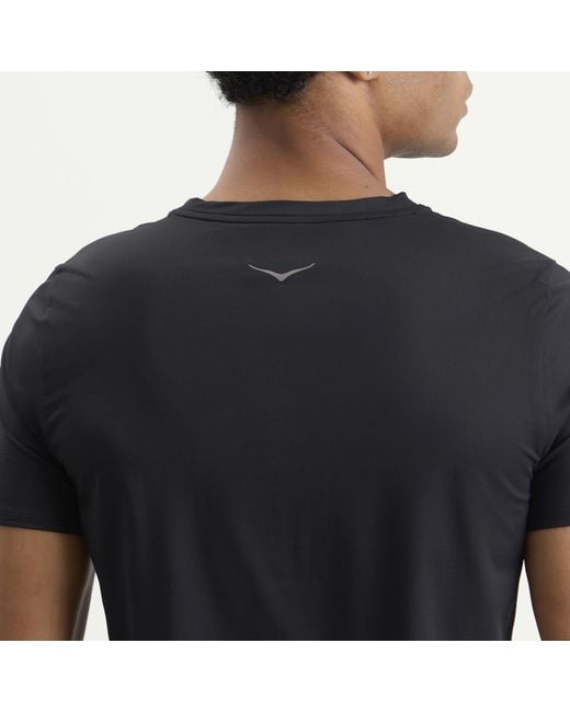 Hoka One One Black Everyrun Short Sleeve for men