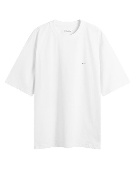 Goldwin White Graphic T-Shirt for men