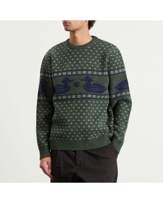 Pendleton Green Duck Jumper for men