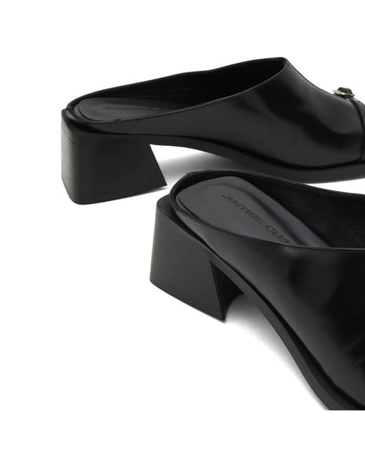 Justine Clenquet Black Janis Mules
