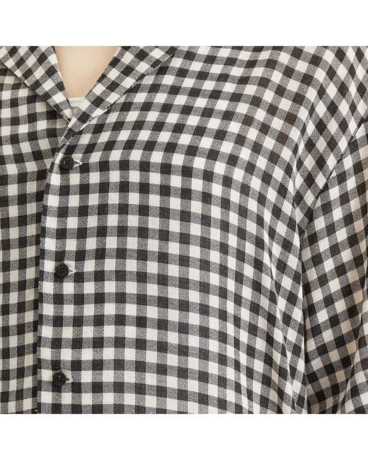 Won Hundred Black Desmond Check Vacation Shirt for men