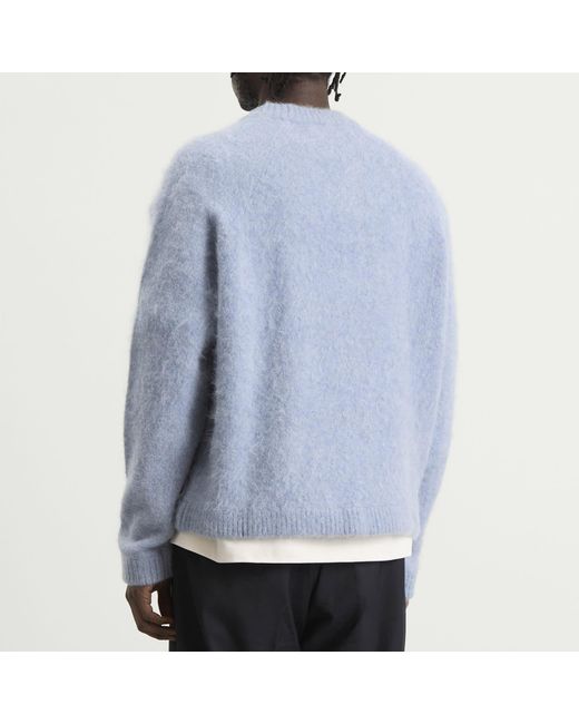 About Blank Blue Alpaca Crew for men
