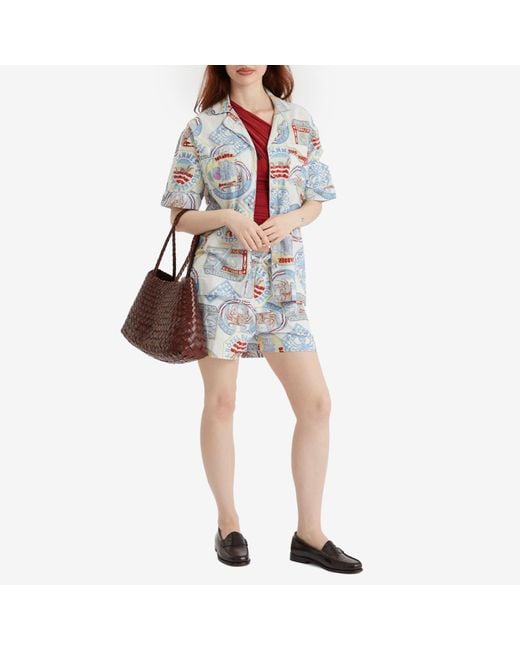 Damson Madder Blue Pull On Shorts
