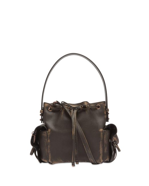 Acne Black Multipocket Mini Bucket Bag