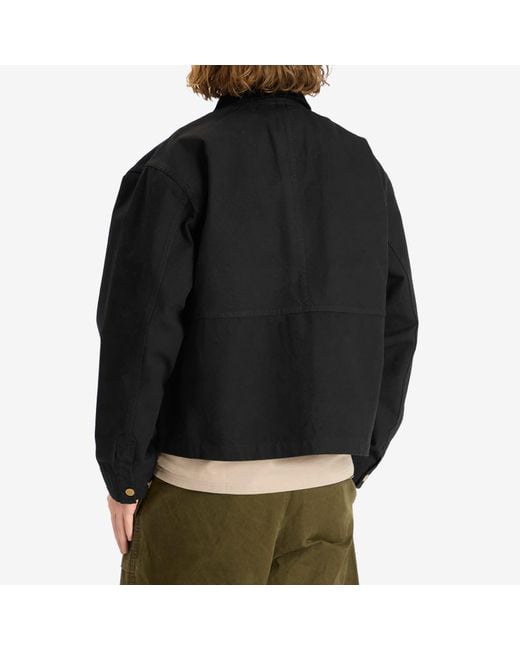 Brain Dead Black Cropped Chore Jacket for men