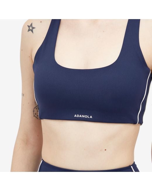 ADANOLA Blue Ultimate Micro Piping Bra