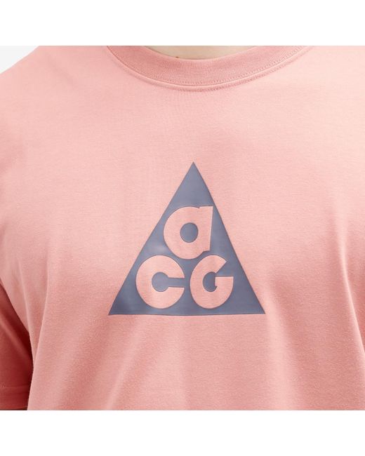 Nike Pink Acg Dri-Fit T-Shirt for men