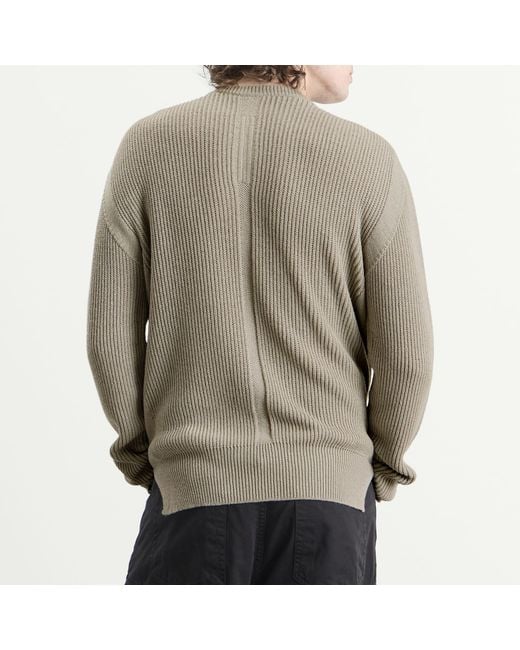 Rick Owens Gray Fisherman Round Neck Jumper for men