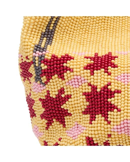 J.W. Anderson Metallic Mini Beaded Shopper