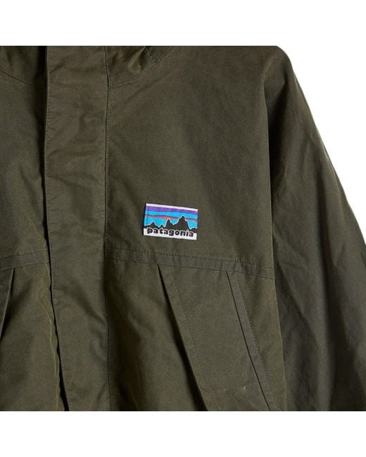 Patagonia Green 50Th Anniversary Waxed Cotton Jacket Basin