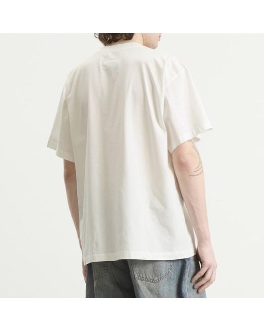 Maison Margiela White Mm6 Tailored Labels T-Shirt for men