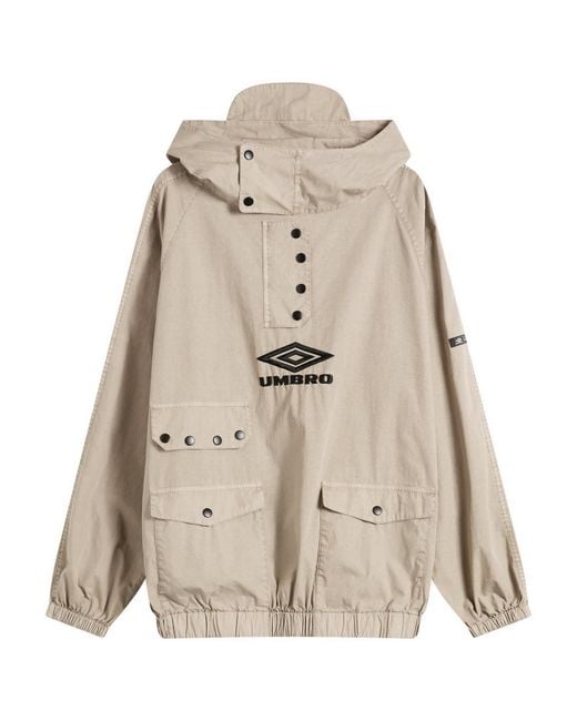 Umbro by Slam Jam Natural Faded Smock Anorak for men