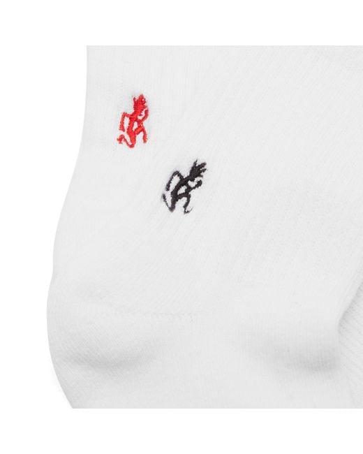 Gramicci White Basic Crew Socks for men