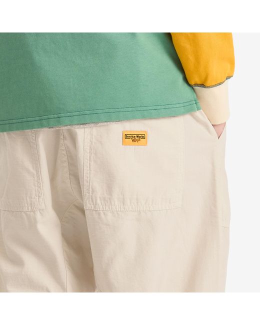 Service Works Natural Ripstop Chef Pant for men
