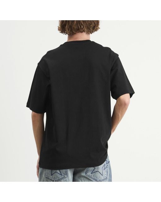 A Bathing Ape Black 1St Camo Shark Seijin College T-Shirt for men