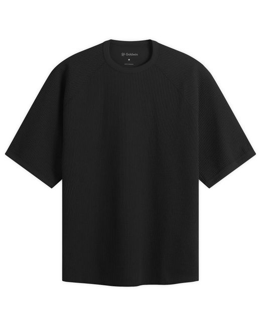 Goldwin Black Waffle Light T-Shirt for men