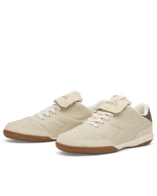 Diadora White Indoor Metallic Sneaker for men