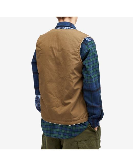 Cafe Mountain Natural Reversible Mountain Fleece Vest for men