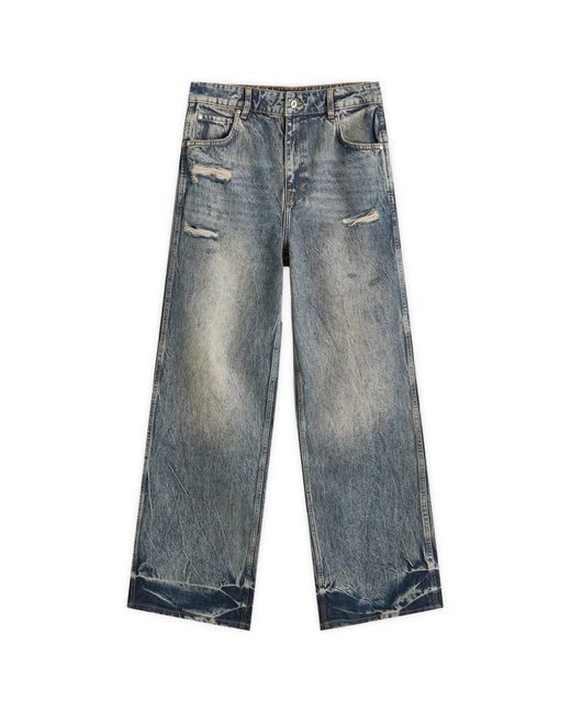 Represent Blue R3 Distressed Baggy Denim for men