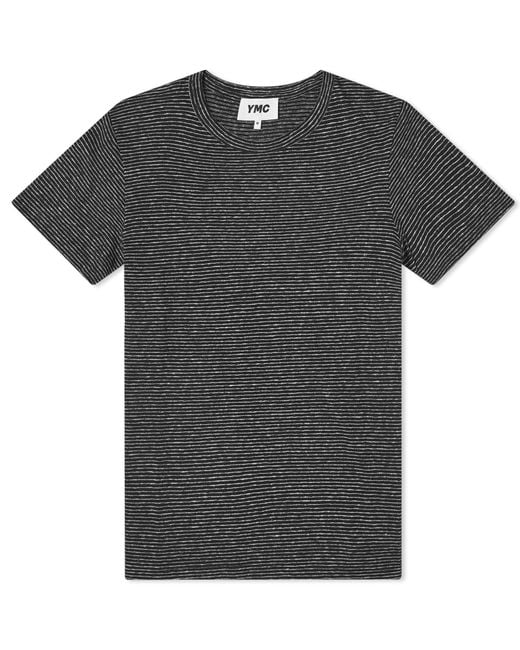 YMC Black Day Stripe T-Shirt