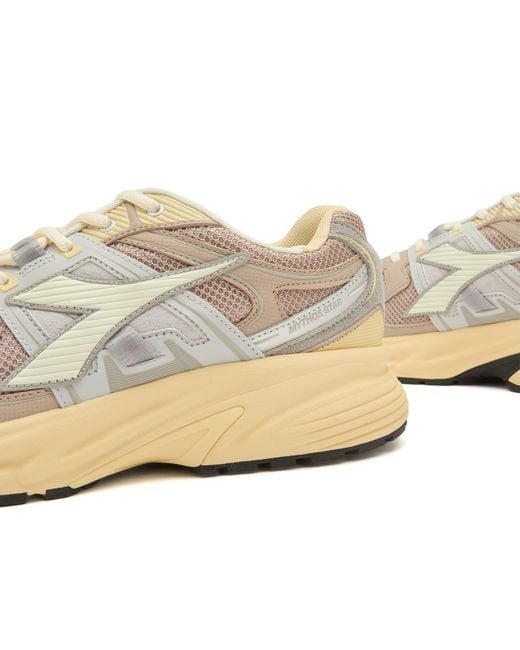 Diadora White Mythos Star M2 Stone Sneaker for men