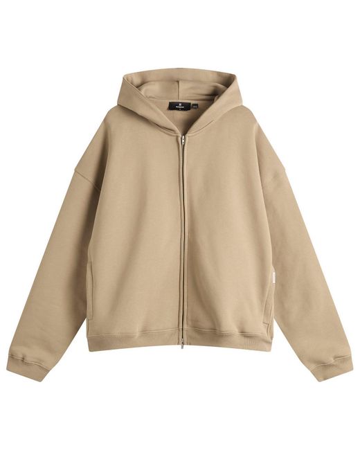 Represent Natural Initial Boxy Zip Hoodie for men