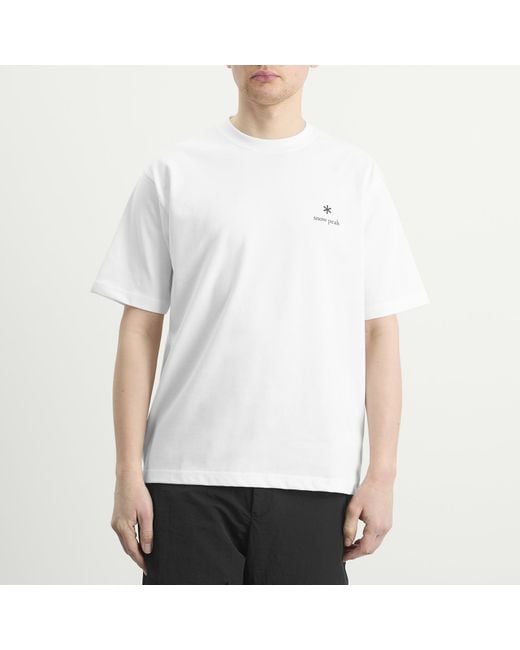 Snow Peak White Nsd Logo T-Shirt for men