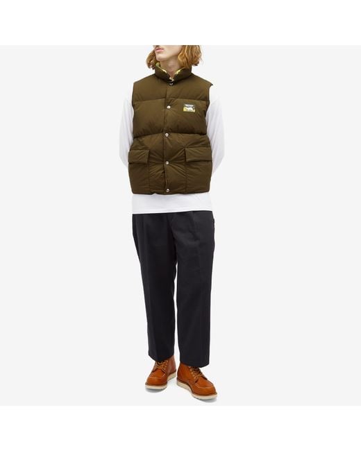 Human Made Reversible Down Vest in Green for Men | Lyst Human Made Reversible Down Vest in Green for Men | Lyst