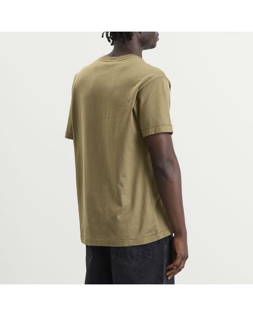 Stone Island Green Patch Logo T-Shirt for men