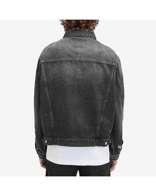 Cole Buxton Black Type Ii Denim Jacket for men