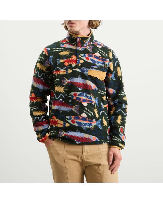Patagonia Green Lightweight Synchilla Snap-T Pullover for men