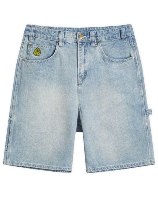 Butter Goods Blue Weathergear Denim Shorts for men