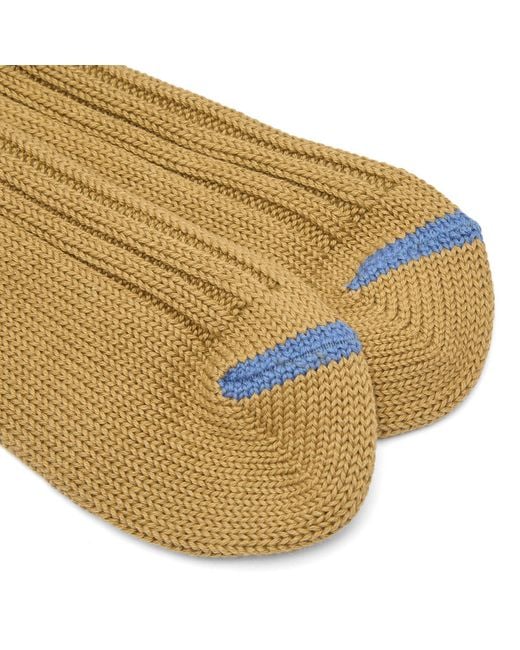 RoToTo Brown Chunky Ribbed Crew Sock