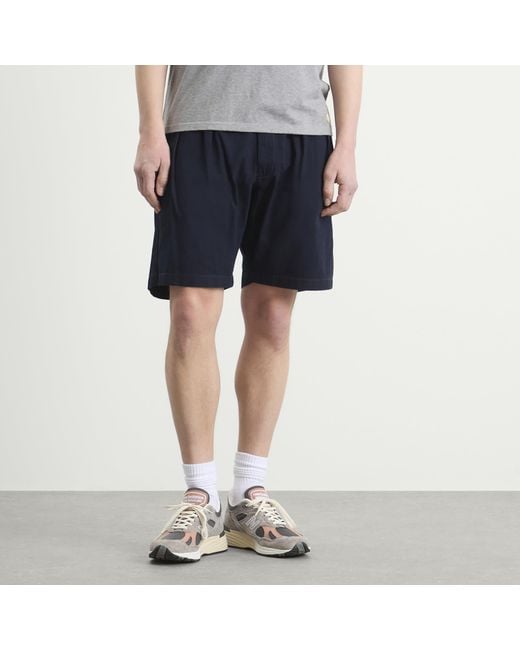 Service Works Blue Twill Part Timer Shorts for men