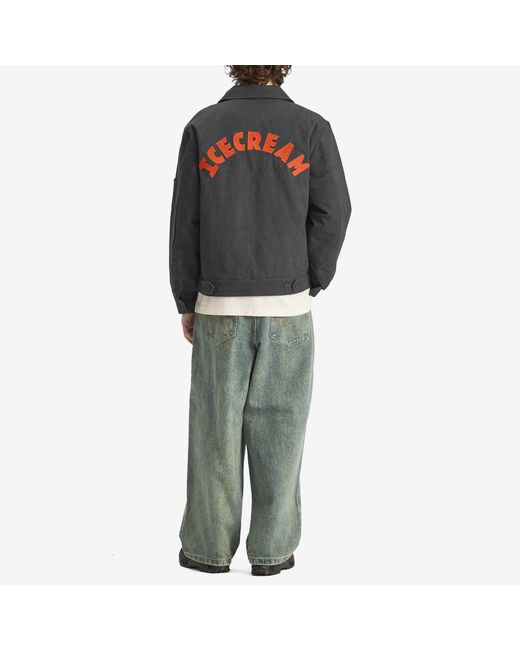 ICECREAM Gray Cone Patch Work Jacket for men